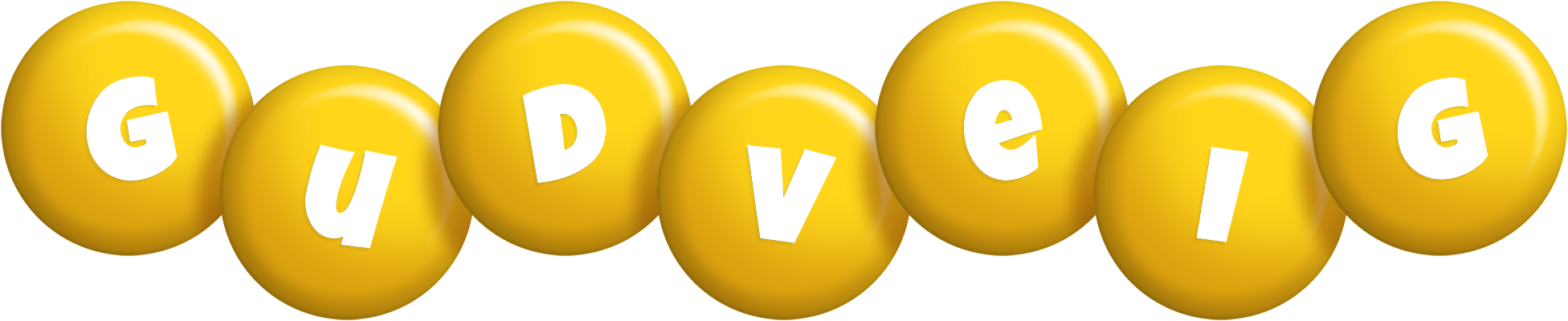Gudveig candy-yellow logo
