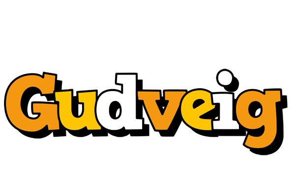 Gudveig cartoon logo