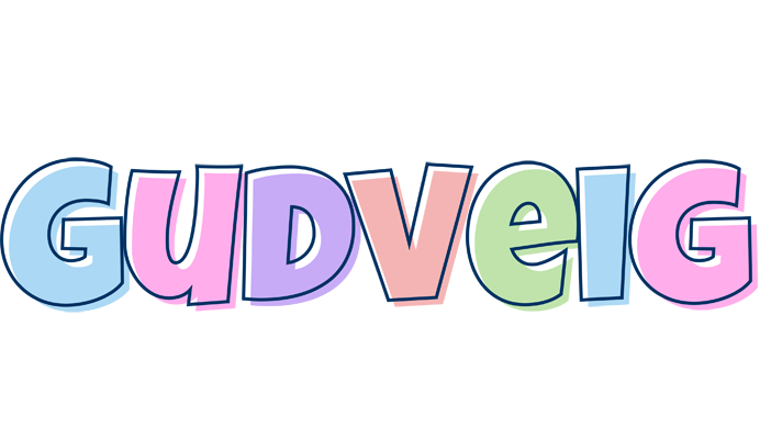 Gudveig pastel logo