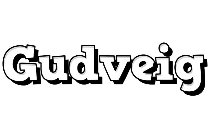 Gudveig snowing logo