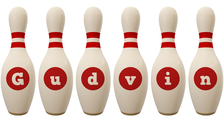 Gudvin bowling-pin logo