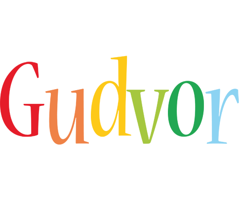 Gudvor birthday logo