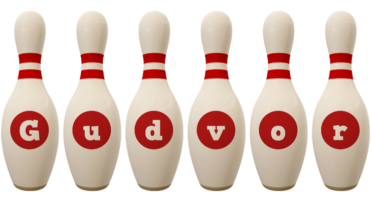 Gudvor bowling-pin logo