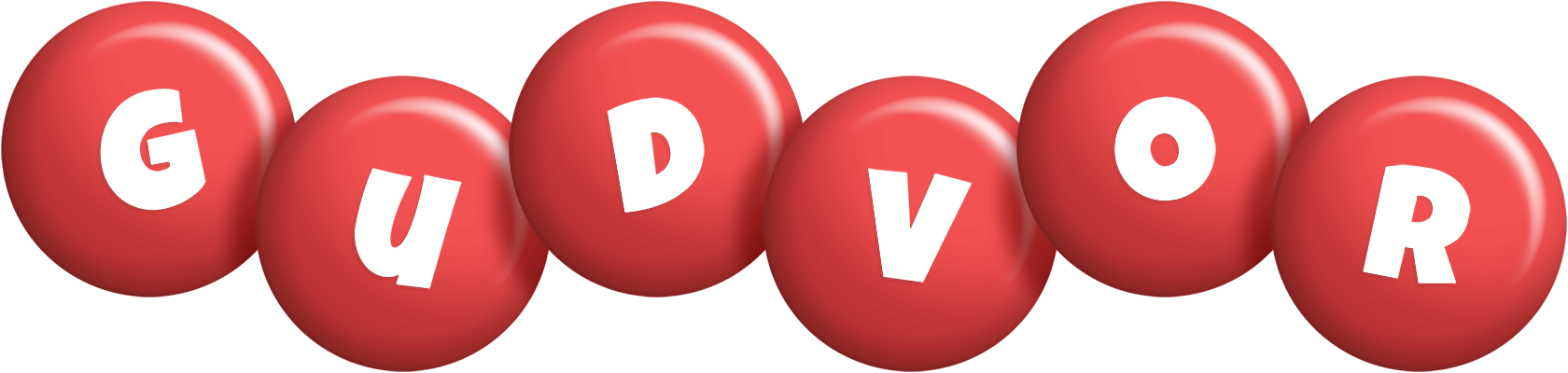 Gudvor candy-red logo