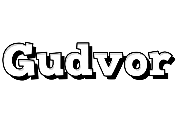Gudvor snowing logo