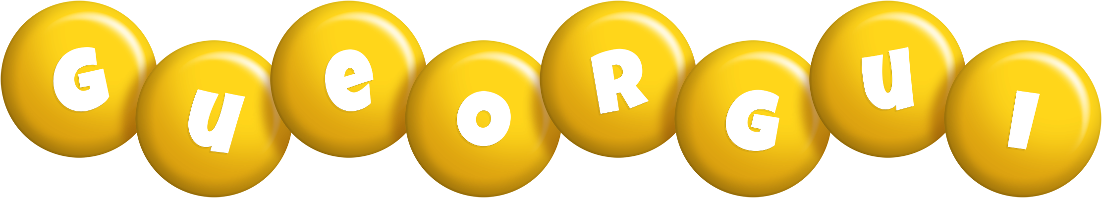 Gueorgui candy-yellow logo