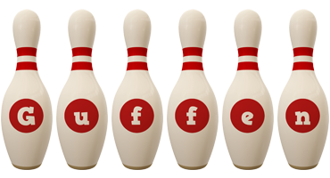 Guffen bowling-pin logo