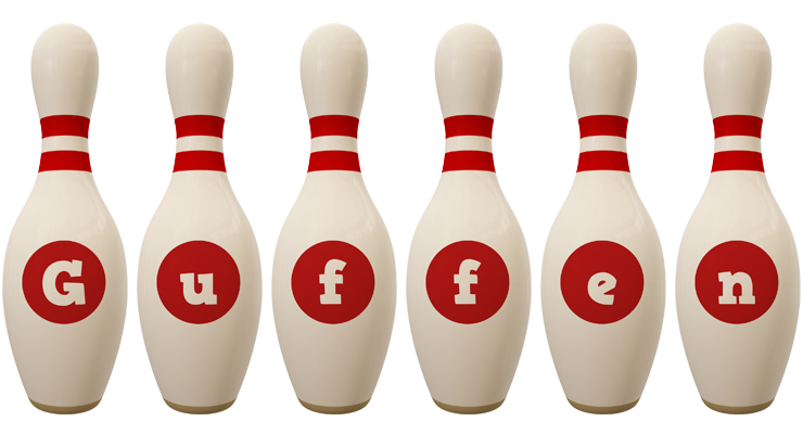 Guffen bowling-pin logo