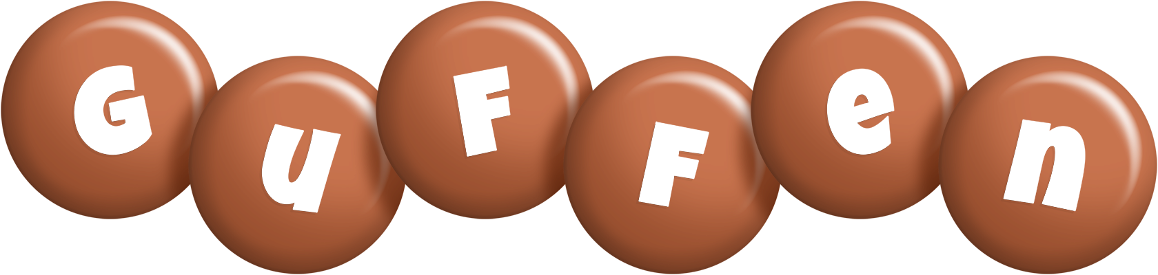 Guffen candy-brown logo