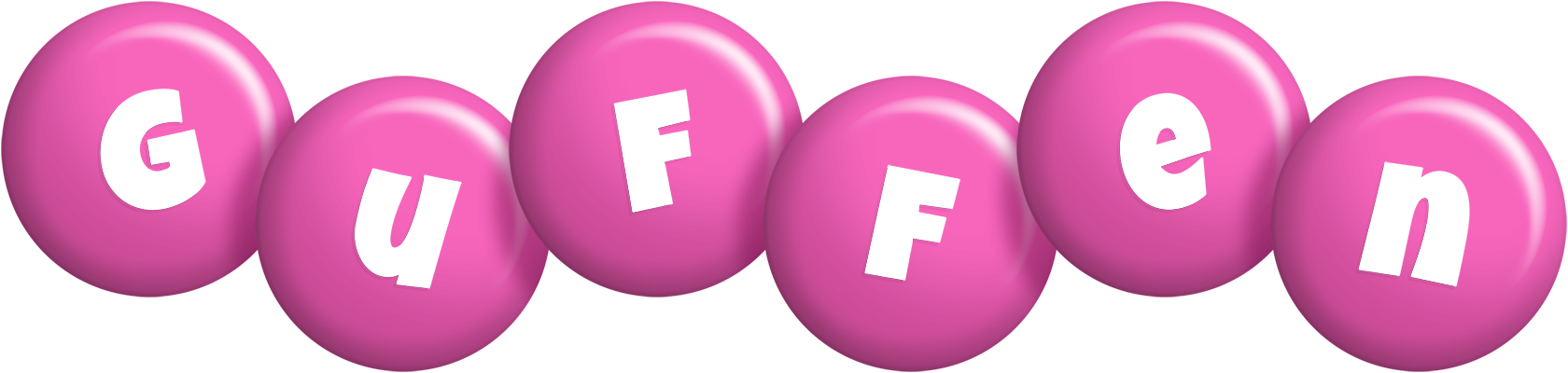 Guffen candy-pink logo