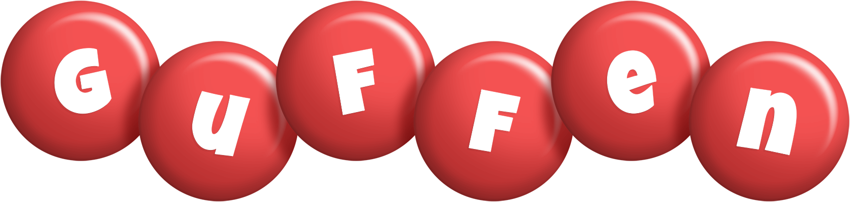 Guffen candy-red logo