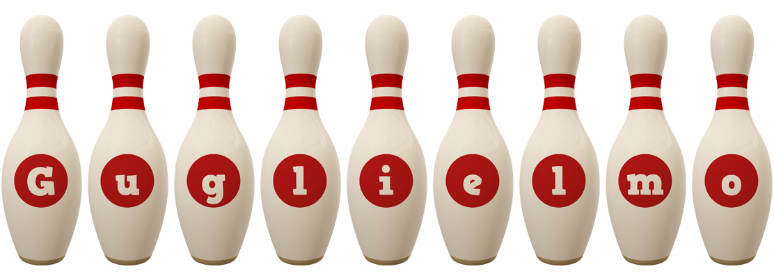 Guglielmo bowling-pin logo