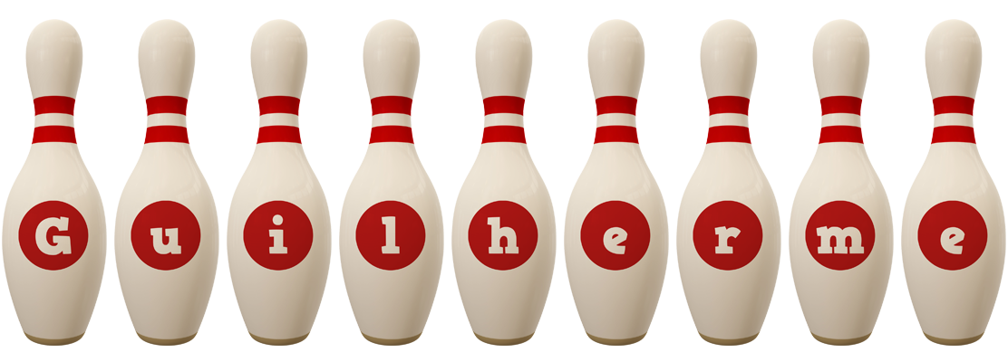Guilherme bowling-pin logo
