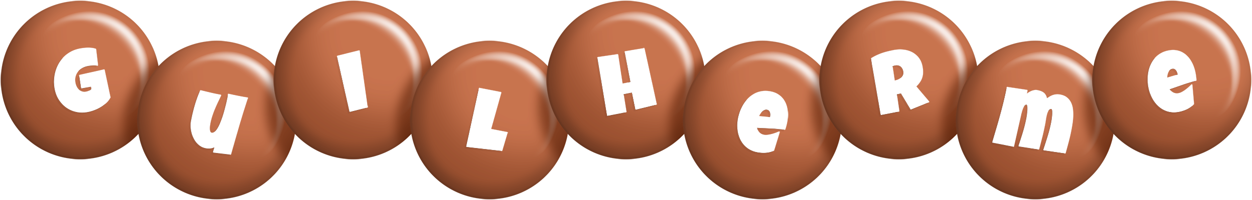 Guilherme candy-brown logo
