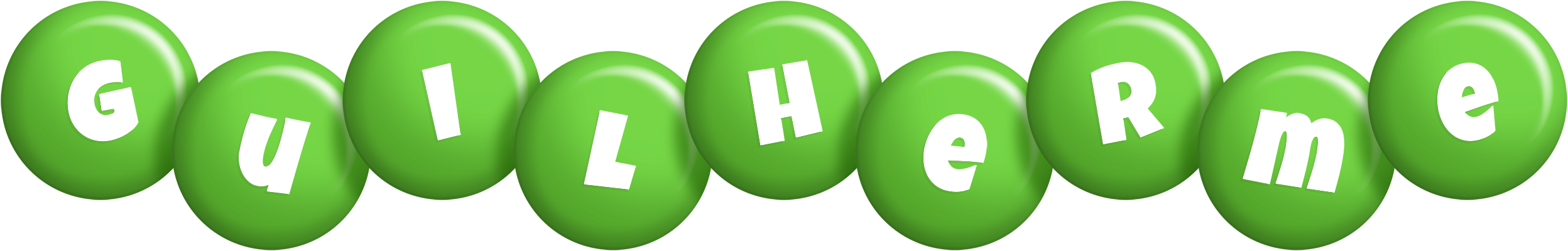 Guilherme candy-green logo