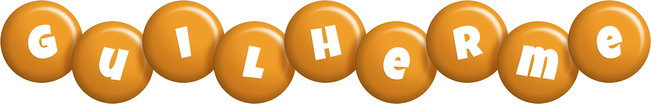 Guilherme candy-orange logo