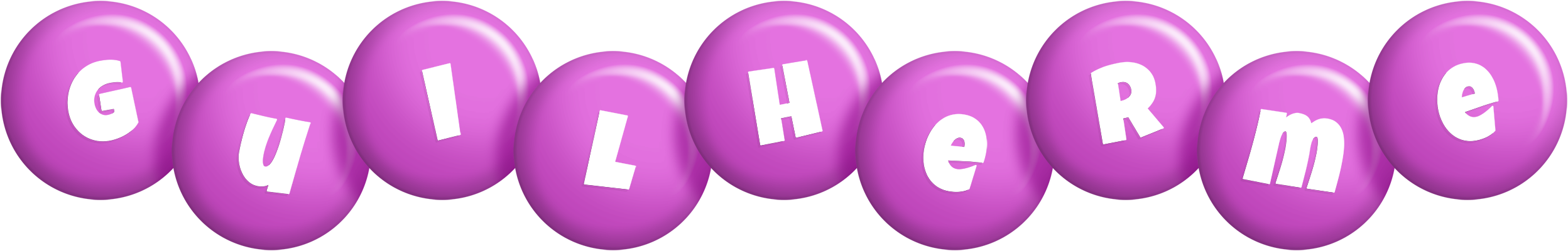 Guilherme candy-purple logo