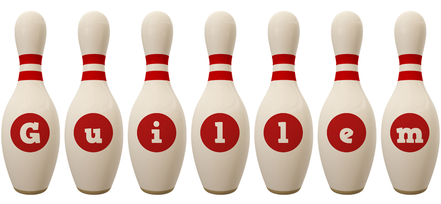 Guillem bowling-pin logo