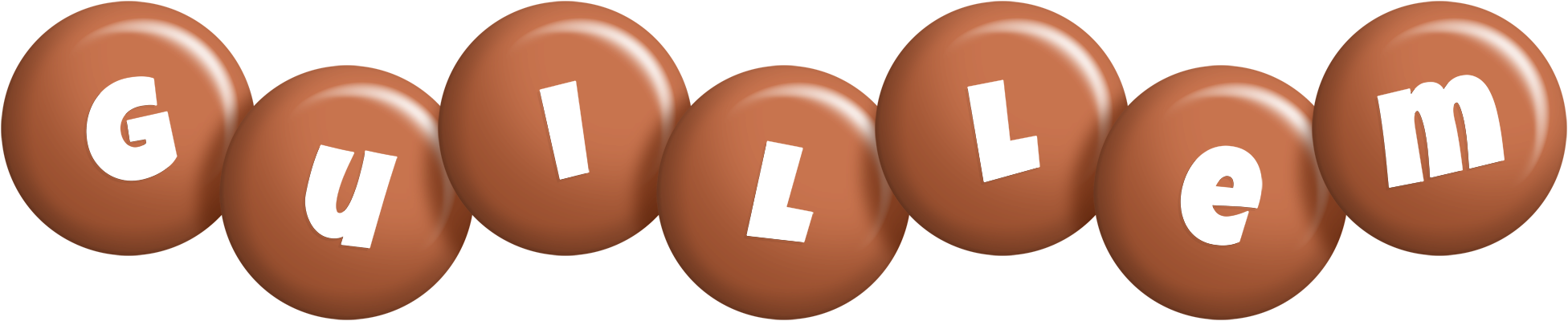 Guillem candy-brown logo