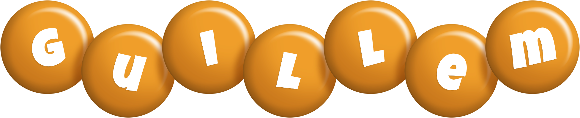 Guillem candy-orange logo
