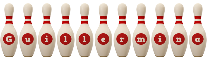 Guillermina bowling-pin logo