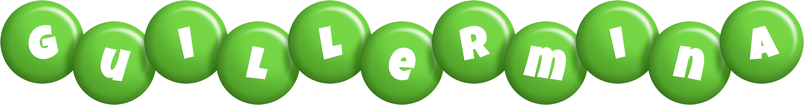 Guillermina candy-green logo