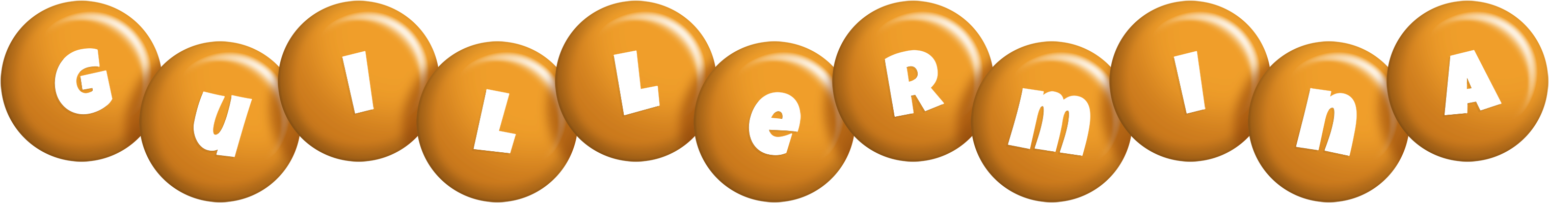 Guillermina candy-orange logo