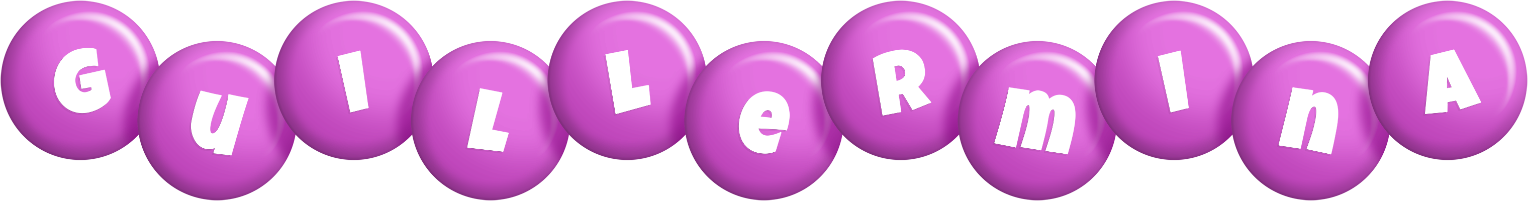 Guillermina candy-purple logo