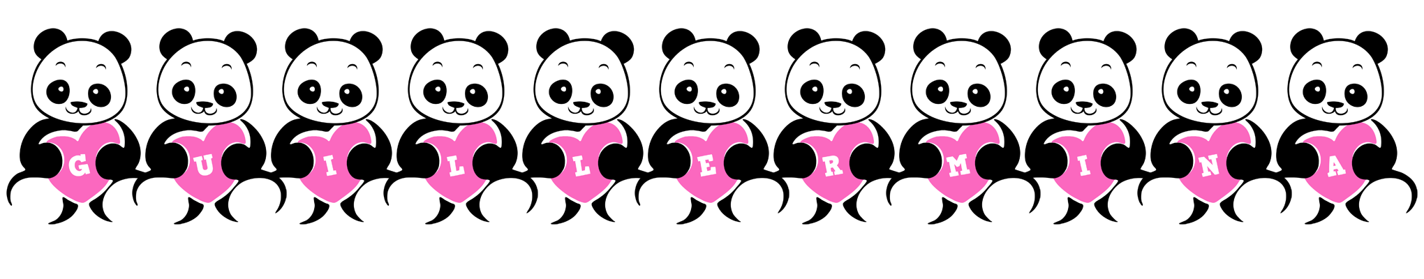 Guillermina love-panda logo