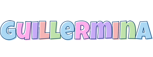 Guillermina pastel logo