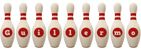 Guillermo bowling-pin logo