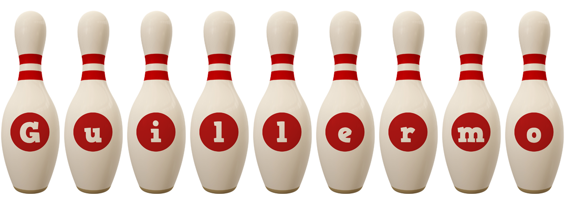 Guillermo bowling-pin logo