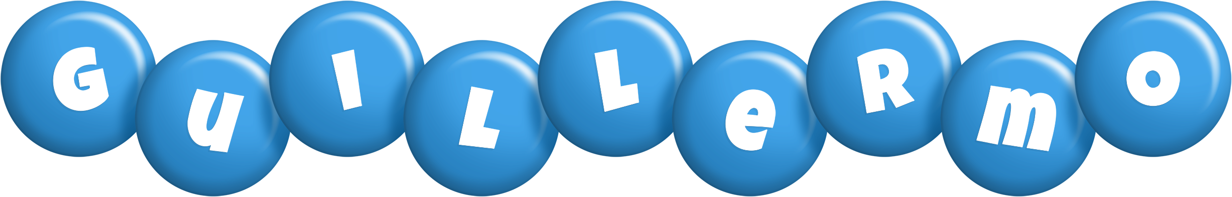 Guillermo candy-blue logo