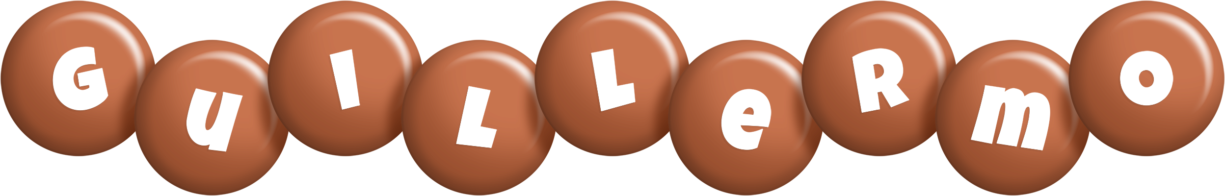 Guillermo candy-brown logo