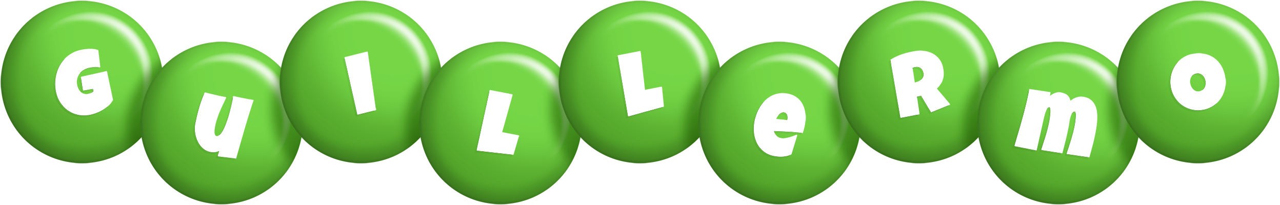 Guillermo candy-green logo