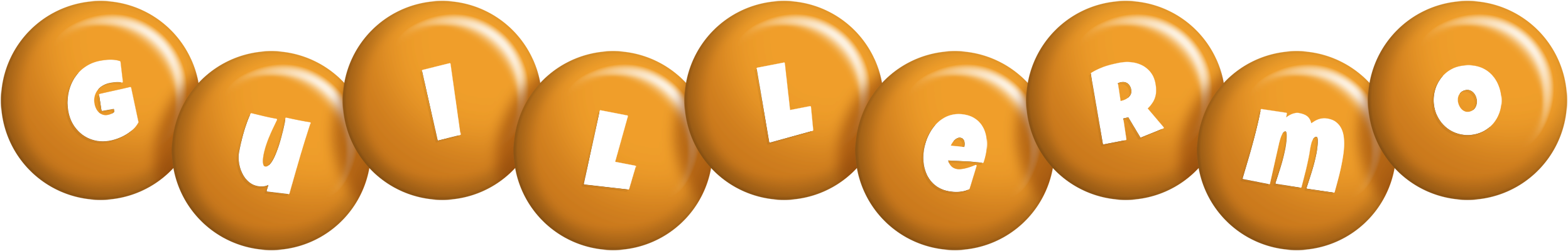 Guillermo candy-orange logo