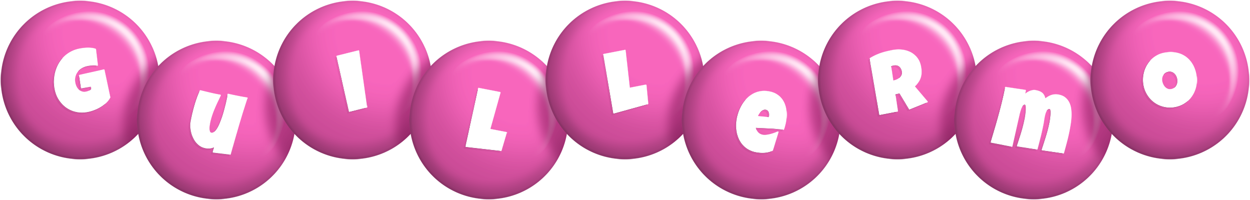 Guillermo candy-pink logo