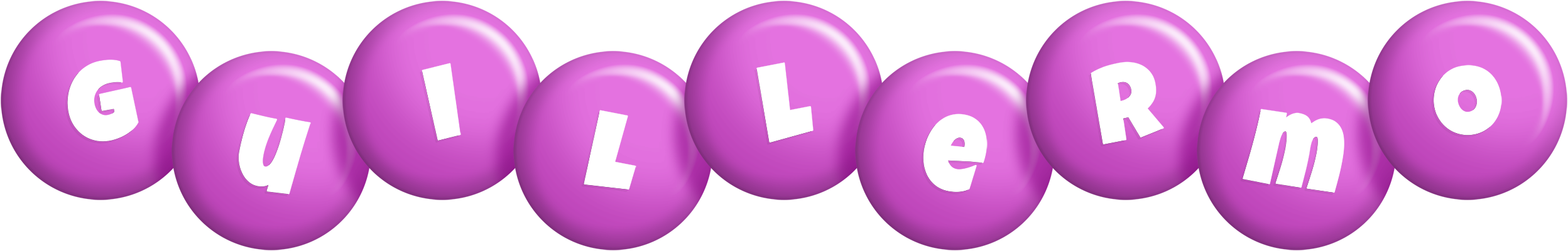 Guillermo candy-purple logo