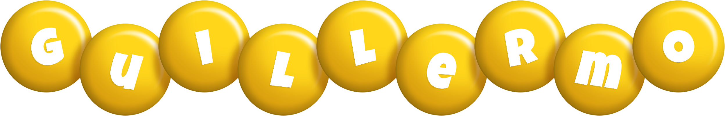 Guillermo candy-yellow logo
