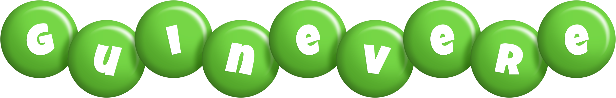 Guinevere candy-green logo