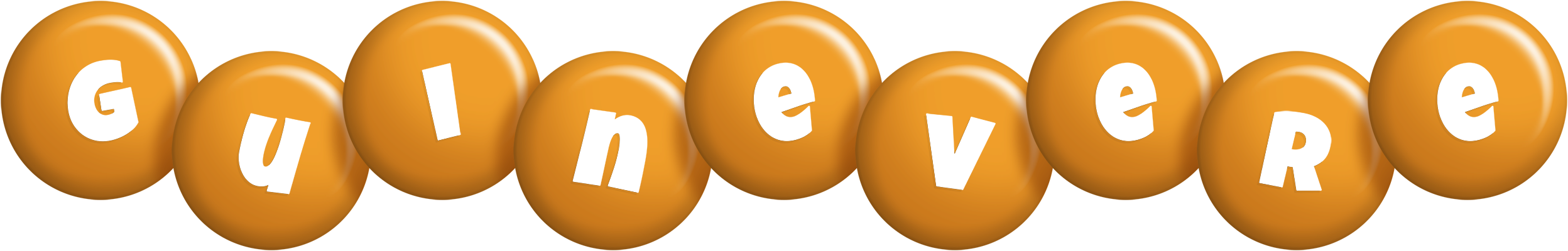 Guinevere candy-orange logo