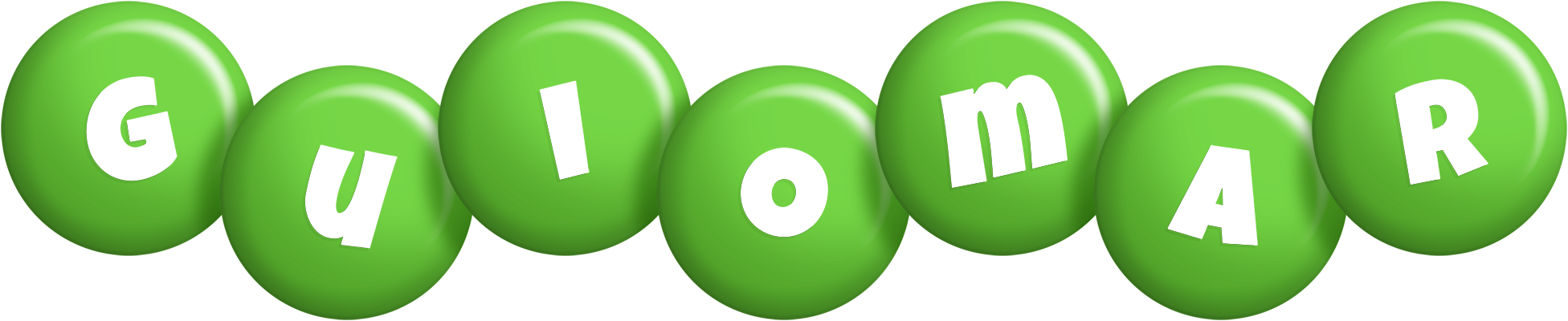 Guiomar candy-green logo