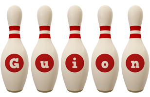 Guion bowling-pin logo