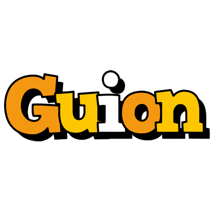 Guion cartoon logo