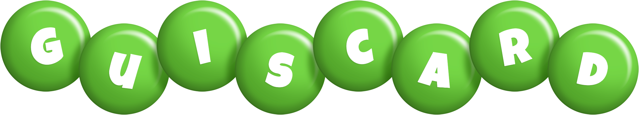 Guiscard candy-green logo