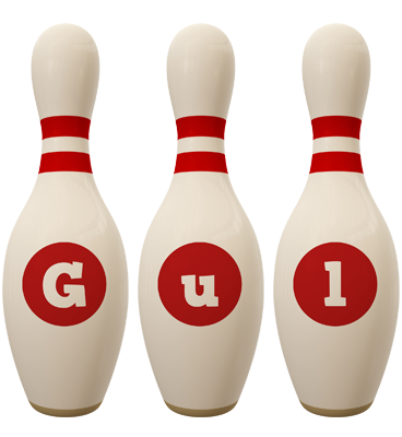 Gul bowling-pin logo