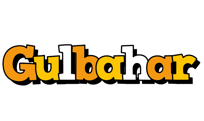Gulbahar cartoon logo