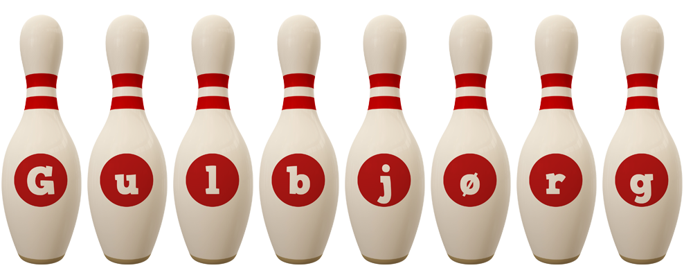 Gulbjørg bowling-pin logo