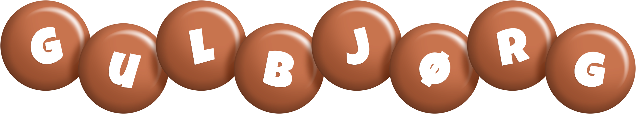 Gulbjørg candy-brown logo