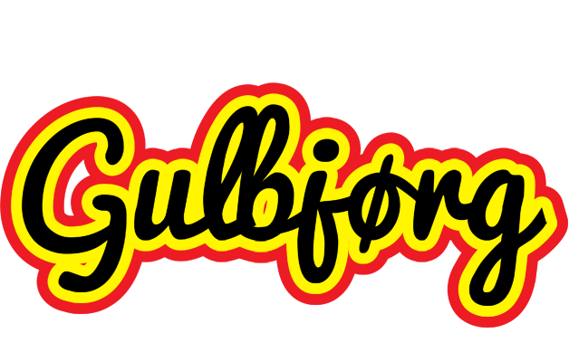 Gulbjørg flaming logo
